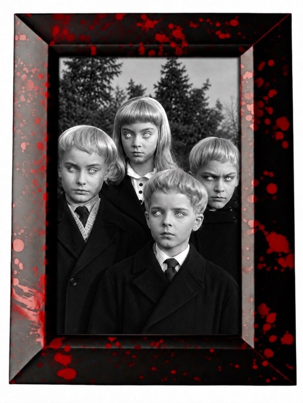 Children Of The Dammed Movie Flim Poster Retro Vintage Cult classic Horror  Art